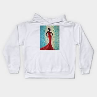 Lady In Red Kids Hoodie